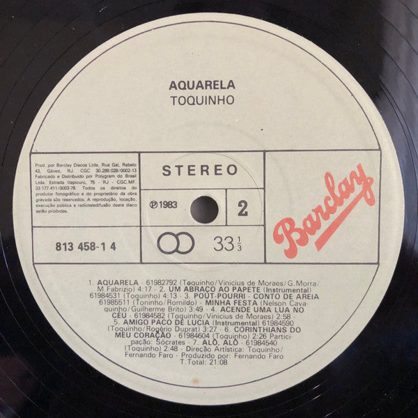 Toquinho : Aquarela (LP, Album)