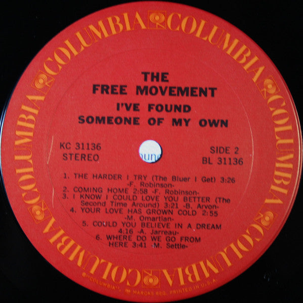 The Free Movement* : I've Found Someone Of My Own (LP, Album, Ter)