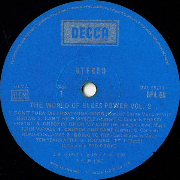 Various : The World Of Blues Power Vol. 2 (LP, Comp)