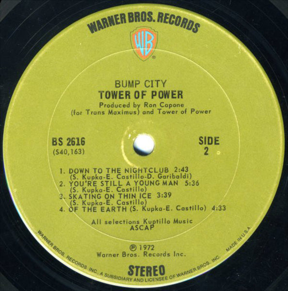 Tower Of Power : Bump City (LP, Album, San)