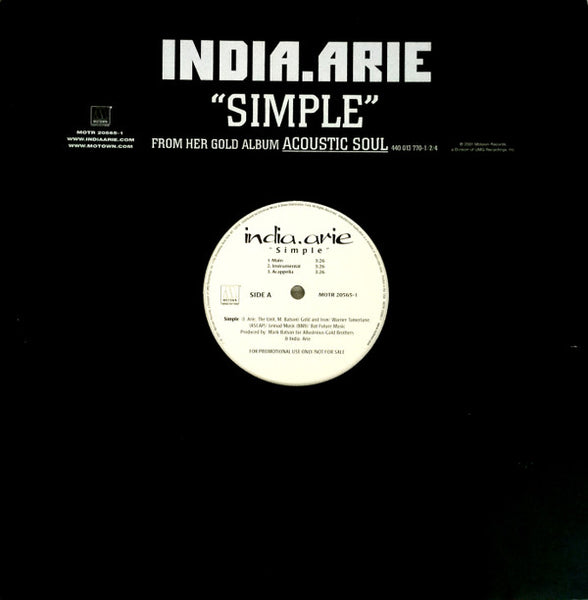 India.Arie : Simple (12", Promo)