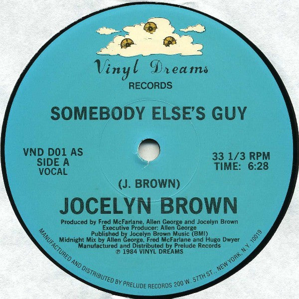 Jocelyn Brown : Somebody Else's Guy (12")