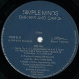 Simple Minds : Empires And Dance (LP, Album, RP)