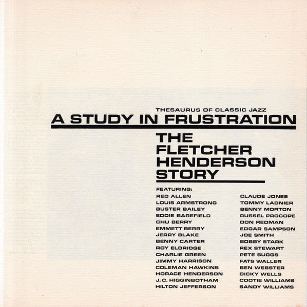 Fletcher Henderson : A Study In Frustration (The Fletcher Henderson Story) (4xLP, Comp + Box, Dee)