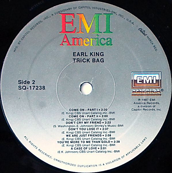 Earl King : Trick Bag: The Best Of Earl King (LP, Comp)