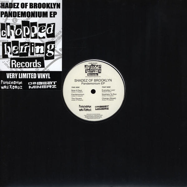 Shadez Of Brooklyn : Pandemonium EP (12", EP, Ltd)