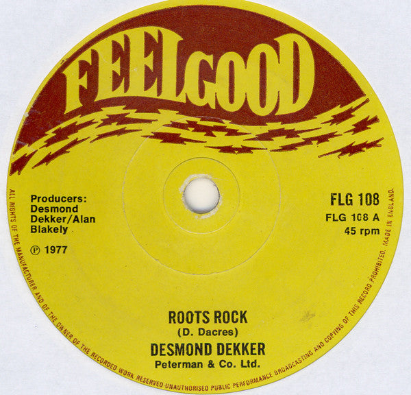 Desmond Dekker : Roots Rock (7")