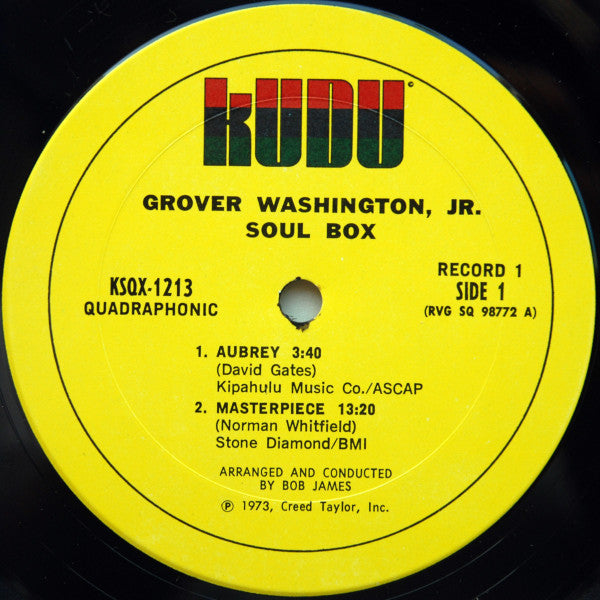 Grover Washington, Jr. : Soul Box  (2xLP, Album, Quad + Box)