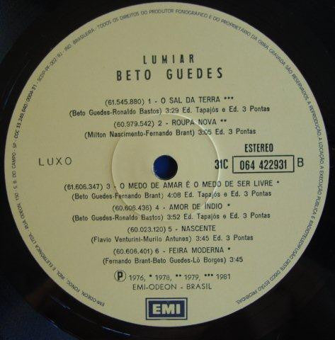 Beto Guedes : Lumiar (LP, Comp)