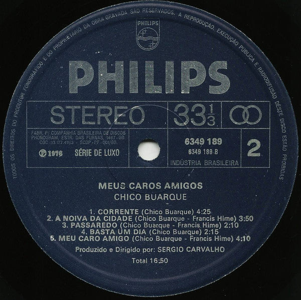 Chico Buarque : Meus Caros Amigos (LP, Album)