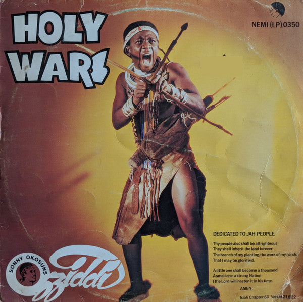 Sonny Okosuns Ozziddi : Holy Wars (LP, Album)