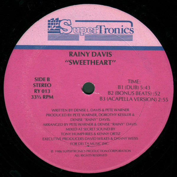 Rainy Davis : Sweetheart (12", Single)