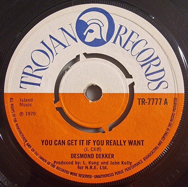 Desmond Dekker : You Can Get It If You Really Want (7", Pus)