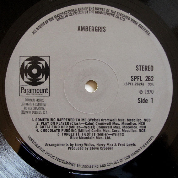 Ambergris (2) : Ambergris (LP, Album)