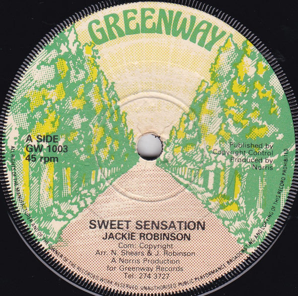 Jackie Robinson (2) : Sweet Sensation (7")