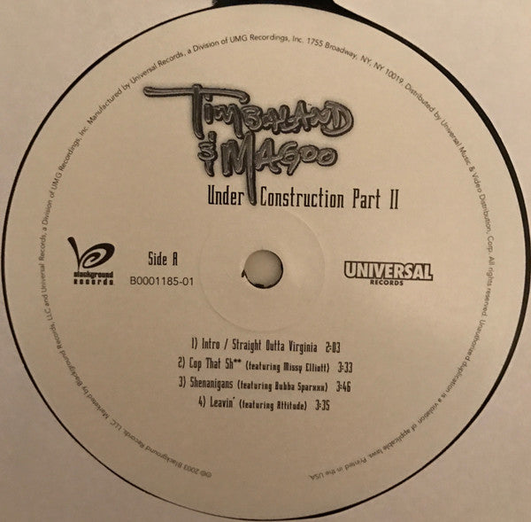 Timbaland & Magoo : Under Construction Part II (2xLP, Album)