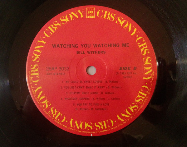 Bill Withers : Watching You Watching Me (LP, Album)