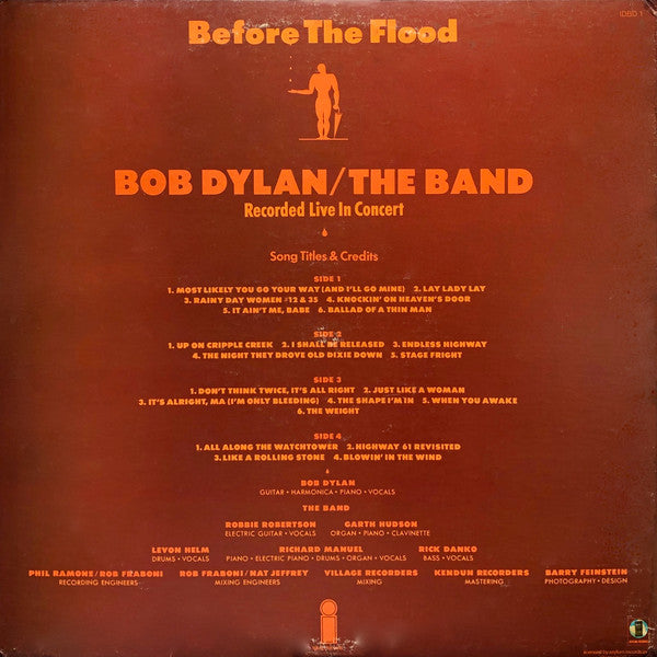 Bob Dylan / The Band : Before The Flood (2xLP, Album)
