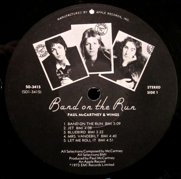 Paul McCartney & Wings* : Band On The Run (LP, Album, Jac)