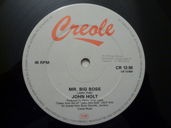 John Holt : Mr Big Boss / Cherry (12")