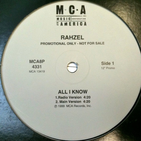 Rahzel : All I Know (12", Promo)