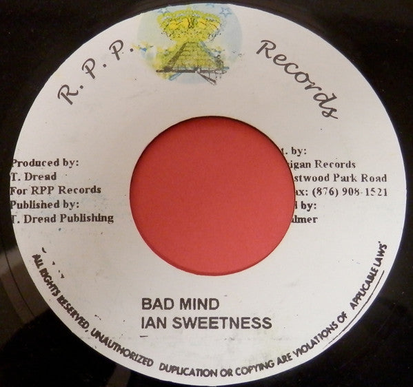 Ian Sweetness : Bad Mind (7", Single)