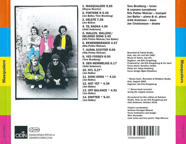 Masqualero : Masqualero (CD, Album, RE, RM, O-c)