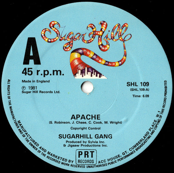 Sugarhill Gang : Apache (12")