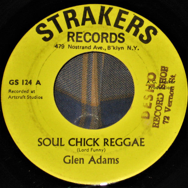 Glen Adams / Glen Adams : Soul Chick Reggae / Dread Experience (7", Yel)