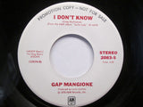 Gap Mangione : I Don't Know (7", Mono, Promo)