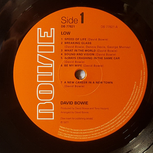 David Bowie : Low (LP, Album, RE, RM, Por)