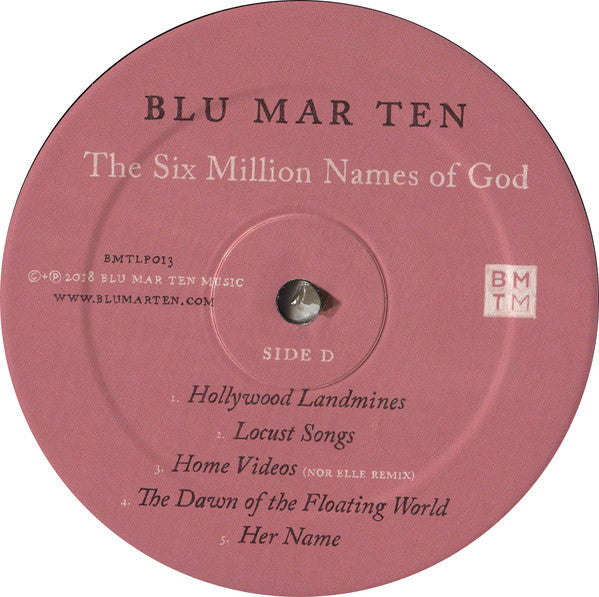 Blu Mar Ten : The Six Million Names Of God (2xLP, Album, Ltd, Num)