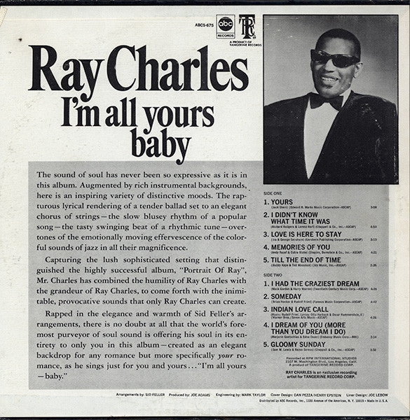 Ray Charles : I'm All Yours-Baby! (LP, Album)