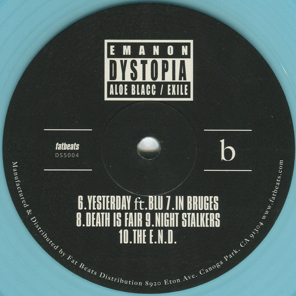 Emanon (3) : Dystopia (LP, Album, Blu + Flexi, 7", S/Sided)