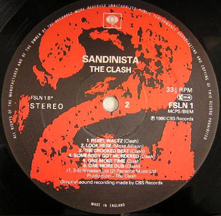 The Clash : Sandinista! (3xLP, Album, Jam)