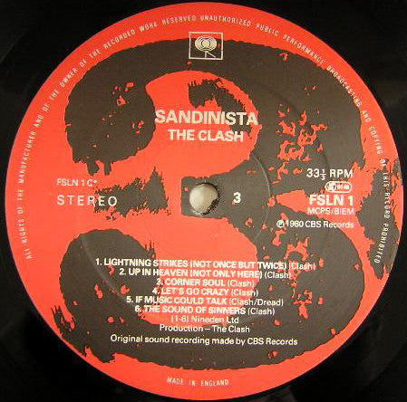 The Clash : Sandinista! (3xLP, Album, Jam)