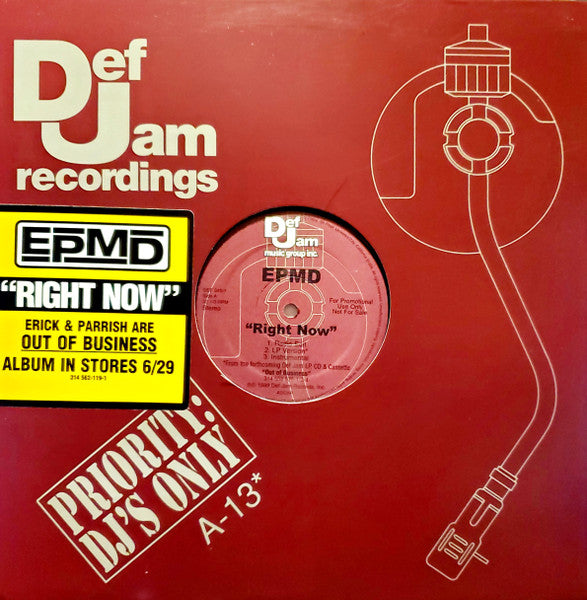 EPMD : Right Now / Symphony (12", Promo)
