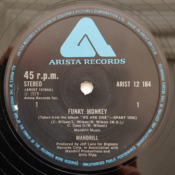 Mandrill : Funky Monkey (12", Single)