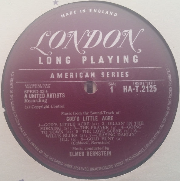 Elmer Bernstein : God's Little Acre (LP)