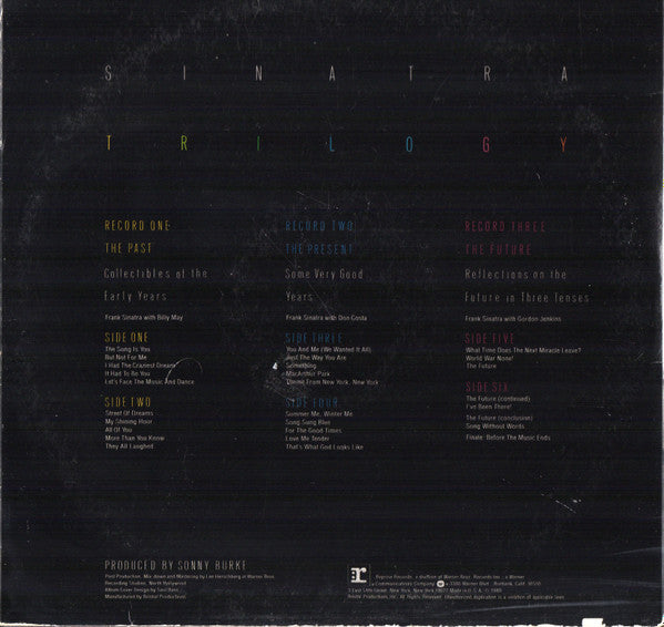 Frank Sinatra : Trilogy: Past, Present & Future (3xLP, Album, Jac)