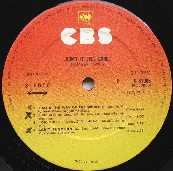 Ramsey Lewis : Don't It Feel Good (LP, Album)