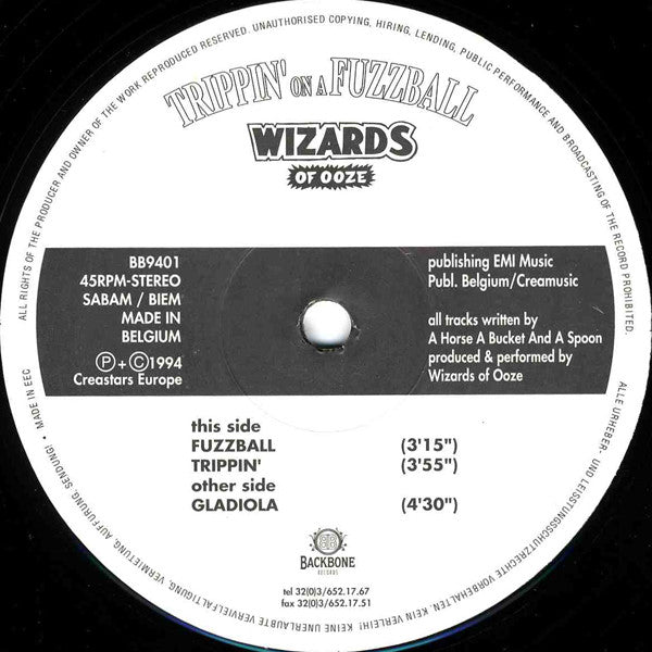 Wizards Of Ooze : Trippin' On A Fuzzball (12")