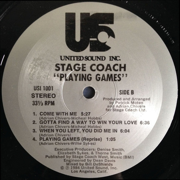 Stage Coach : Playing Games (LP, Album)