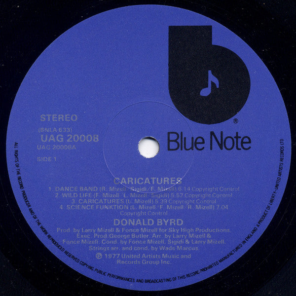 Donald Byrd : Caricatures (LP, Album)