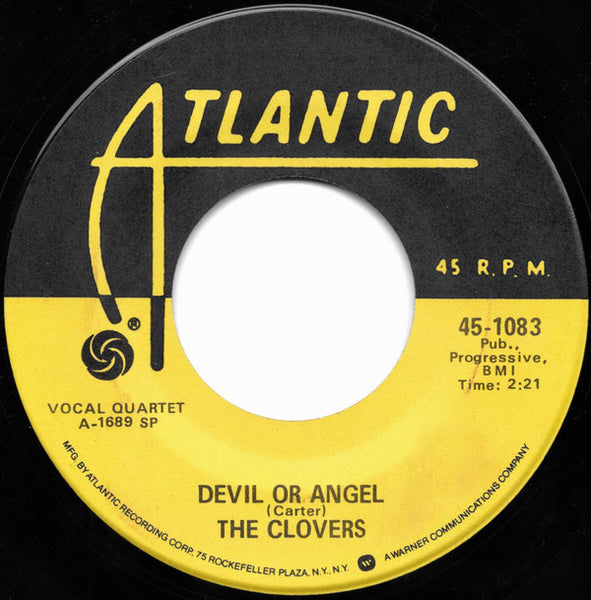 The Clovers : Devil Or Angel / Hey, Doll Baby (7", RE)
