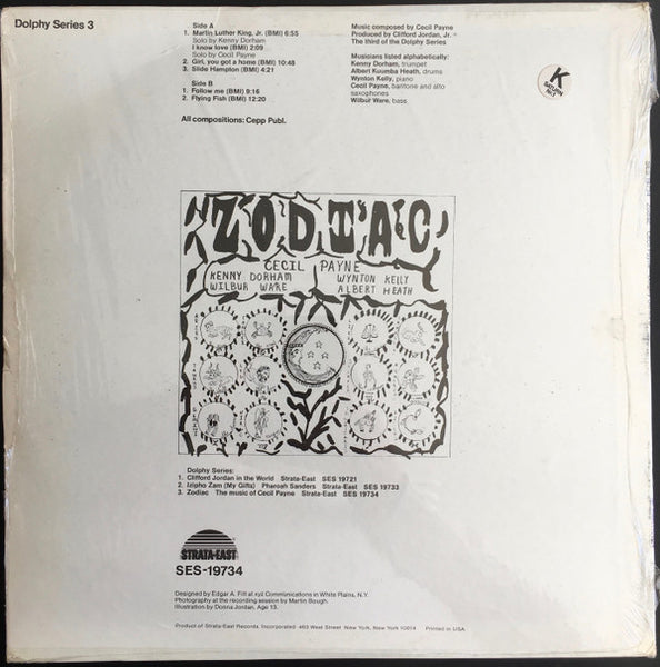 Cecil Payne : Zodiac (The Music Of Cecil Payne) (LP, Album)