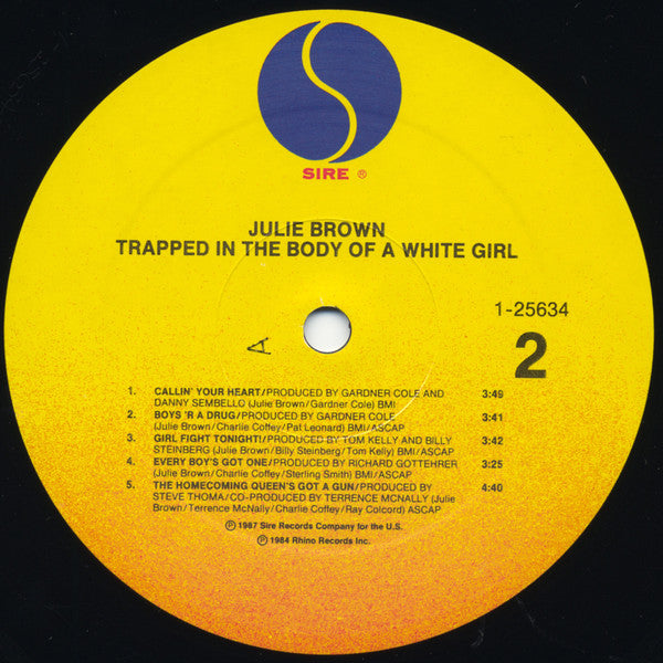 Julie Brown : Trapped In The Body Of A White Girl (LP, Album)