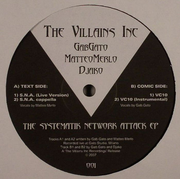 Gab.Gato, Matteo Merlo, Djako (3) : The Systematik Network Attack EP (12", EP)