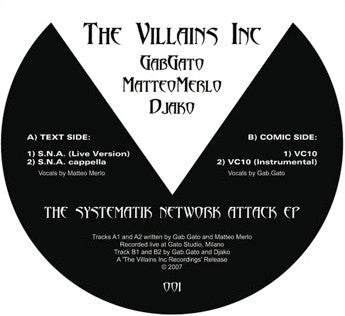Gab.Gato, Matteo Merlo, Djako (3) : The Systematik Network Attack EP (12", EP)