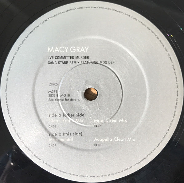 Macy Gray : I've Committed Murder (Gang Starr Remix) (12")